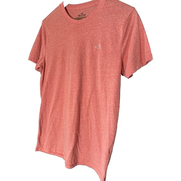 Hollister‎ Y2K preppy soft HoCo Beach Orange Casual Fit Tee M - Picture 1 of 5